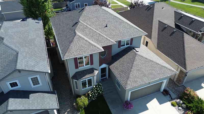 Shingles and Vents on a nicely redone roof